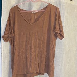 Forever 21 Contemporary brown t-shirt